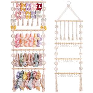 Bow Organizer for Girls, Claw Clip Organizer, Bow Hanger for Girls, Baby Girl Nursery Decor, Toddler Hair Accessory OrganizerHanging Organizer