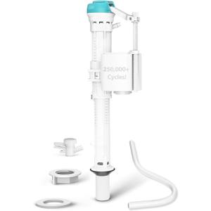 Toilet Fill Valve Replacement Kit - Universal Toilet Repair Kit Inside Tank Anti Siphon Height Adjustable, Leak-Proof Easy Install Fill Valve Replacement Kit for Toilet Tank (Light Blue)