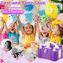 4-in-1 Electric Balloon Pump for All Balloons, Portable Dual Nozzle 600W Air Pump for Balloons, High Power Balloon Blower for Latex Foil 260q Mylar Balloon, Inflation Pool Float and Sports Balls