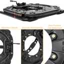 Heavy Duty Seat Swivel Base, 3.0mm Steel Plate Swivel Seat Base 360 Degree Rotatable for RV Van Camper Boat Truck Bus