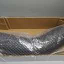 A-KARCK Elbow Exhaust Tip 4.0" Inlet, Chrome Tailpipe Tip with 4.0" Inlet 5.0" Outlet 23" Overall Length, Chrome Turn Down Exhaust Tip for Pickups, Trucks and Cars, Black
