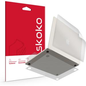 skoko Invisible Matte Full Body Skin for MacBook Air 15 M4 2025 2024 2023 M3 M2 Premium TPU Anti Scratch Protective Film