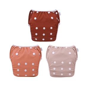 Babygoal Swim Diapers 3 Pack for 8M-3T Infant and Toddler, Reusable Adjustable Washable for Baby Swimming Lessons