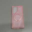 for Samsung Galaxy S25 Ultra Case with 360Rotatable Magnetic Ring Stand Compatible with Mag-Safe Military Protection Shockproof Matte Translucent Phone Cases for S25 Ultra 6.9",Pink