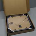 Framenow 8.5x11 Picture Frames Set of 3, Shatter-Resistant Glass Display Certificate or Pictures 8.5 by 11,To Wall and Tabletop Mounting, black.