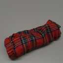 MIULEE Christmas Set of 2 Scottish Tartan Plaid Throw Pillow Covers Farmhouse Classic Decorative Outdoor Square Cushion Cases for Home Decor Sofa Couch 18x18 Inch, Red