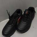 NINGO Non Slip Work Shoes for Women, Water & Oil Resistant Lightweight Food Service Shoes, Lace up Breathable Black Footwear, Comfortable Slip Resistant Walking Sneakers for Chef, Kitchen Restaurant 6.0