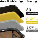 Professional Massage Table Portable 2 Fold Premium Memory Foam Aluminium Leg Hold Up to 1100LBS 8 Heights Adjustable with Carrying Bag Black