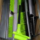 Earthwise LSW70021 21-Inch Width Leaf & Grass Push Lawn Sweeper, Black