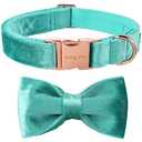 ARING PET Bowtie Dog Collar-Velvet Dog Collars with Removable Bowtie, Cute & Comfortable Dog Collar.