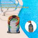 8 Pcs Diving Pool Toys, Underwater Training Pool Rings for Kids Colorful Pool Sinking Toys with Storage Bag Swimming Pool Dive Toy for Kids Age 8-12 Party Favor