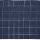 DII Woven Rugs Collection Recycled Yarn, Reversible, 2x3' Area Rug Set, French Blue Plaid, 2 Piece, Piece