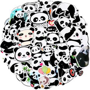 100 pieces Panda Stickers for Kids Vinyl Panda Decals Party Supplies Waterproof Decorative Cartoon Stickers for Computer Luggage Guitar Bottle Refrigerator Phone Laptop Birthday Cute Animal Decoration