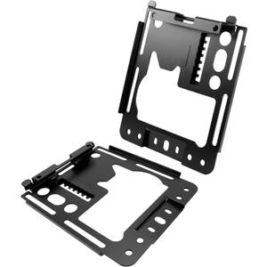 KUAFU Seat Mounts Compatible with 2014 - 2022 Polaris RZR 1000 XP / 1000 XP Crew / RZR XP 4 1000/ RZR XP 1000 Seat Lowering Bases Mounting Brackets Front to Back Adjustability Steel 1Pcs