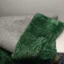 DweIke Fluffy Dark Green Rugs for Bedroom Living Room, 6x9 Large Soft Plush Shaggy Tie-Dyed Forest Moss Green Girls Boys Kids Rug, Non-Slip and Machine Washable Carpet for Dorm Nursery Decor