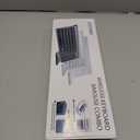 Wireless Keyboard and Mouse Ultra Slim Combo, TopMate 2.4G Silent Compact USB 2400DPI Mouse and Scissor Switch Keyboard Set with Cover, Batteries Included, for PC/Laptop/Windows/Mac - Gray Black