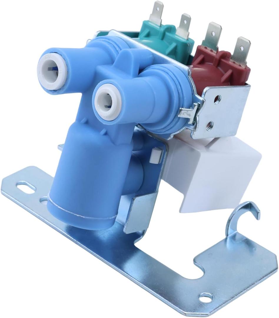 2026 UPGRADED WR57X10051 WR57X10032 WR57X33326 Refrigerator Ice-Maker Water Inlet Valve  Dual Solenoid 1/4" Compression, for GE Kenmore Hotpoint fridges  Replaces AP3672839 PS901314 WR2X10105