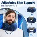 Cirorld Neck Pillow for Traveling, Travel Pillows for Airplanes,100% Pure Memory Foam Travel Neck Pillow, Adjustable Flight Pillow, Portable Plane Accessories with Eye Mask, Earplugs, Carry Bag