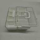 Snackle Box Container, Dishwasher Safety - Divided Serving Tray with Lid and Handle, Charcuterie Board for Portable Snack Platters - Clear Organizer for Fruits Snacks, Perfect for Road Travel