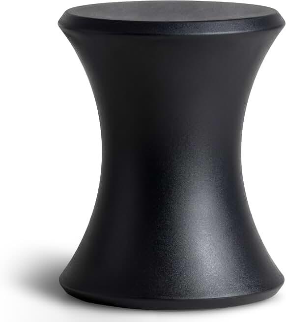 Coast Modern Outdoor Side Table - Lounger Table for Inside Pool or on Patio - All-Weather Furniture for Sun Shelf Up to 15" - Black