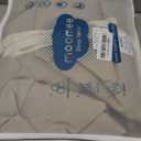 MooMee Bedding Duvet Cover Set 100% Washed Cotton Linen Like Textured Breathable Durable Soft Comfy (Heathered Tannish Linen Grey, King 104"x90")