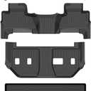 ANBINGOFloor Mats Fit for Chevy Suburban & GMC Yukon XL (with 2nd Row Bench Seat) 2015-2020 All Weather Rugs for Chevy Suburban TPE Car Mats for GMC Yukon XL Rubber Trunk Carpet for Chevy Suburban