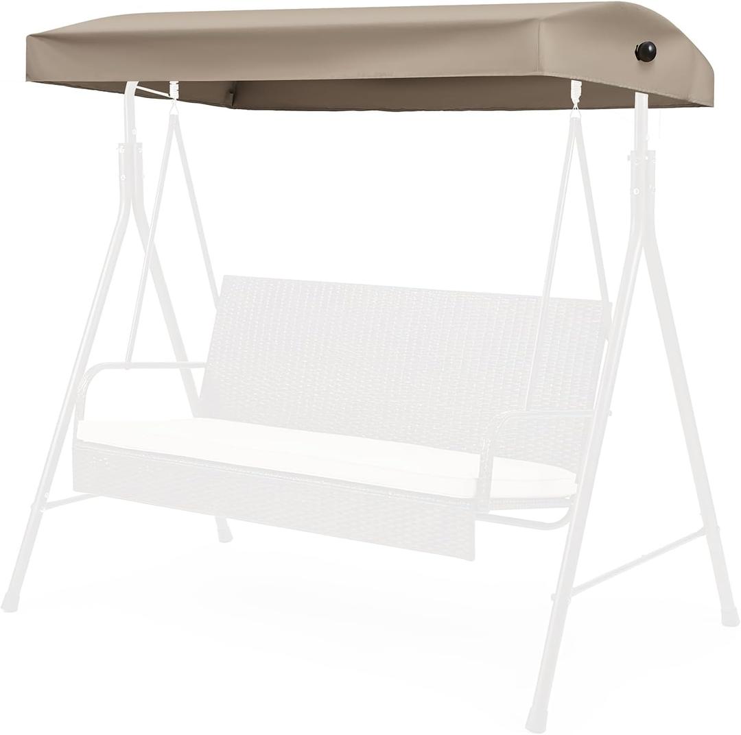 Frienda Replacement Canopy Top Compatible with Model GCS00395A, 3 Seater Outdoor Patio Swing Canopy Top Cover 92" x 46.5", Fabric Only, Structure Not Included, Will Not Fit Any Other Swing