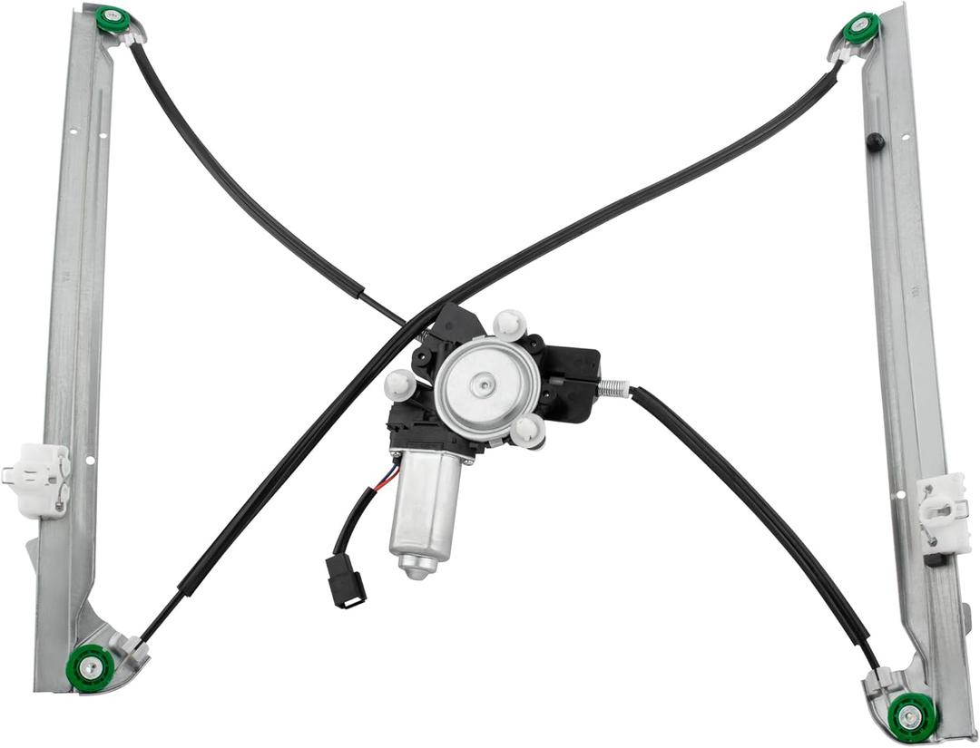 BOXI 741-824 Front Passenger Side Power Window Regulator with Motor Fit for Chrysler Town & Country Voyager for Dodge Grand Caravan/Silvery 4717766AB