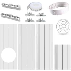Portable Air conditioner Window Seal Kit, AC Window Seal Suitable for 5.9 AC Exhaust Hose, Adjustable Vertical/Horizontal Sliding Window Vent Seal Plates for A/C Unit Window Vent Kit