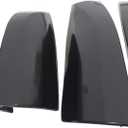 NewYall Black Roof Luggage Cargo Rail Rack End Cap Cover Set for Toyota Highlander 2008-2013 Protection Shell Trim