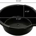 Funnel King 32950 Oil Drain Pan, Length 13 1/2", Height 4 1/2", Made in USA, Black