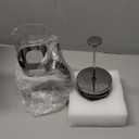 Veken French Press Coffee Maker 21oz 0.6 L, Single Serve Small Pot, Heat Resistant Thickened Borosilicate Glass,Stainless Steel Brewer,Cold Brew Cafetera Teapot for Kitchen Travel Camping, Dark Pewter