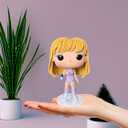 Cute Singer Doll Epoxy Resin Fashion Dolls Singing Modeling, Charms Cartoon Style,The Best Gift for Music Fans and Friends (Pink)
