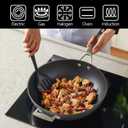 MsMk 12.5 Inch Nonstick Frying pan with Lid, Woks & Stir Fry Pans Skillet