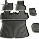 6 Pcs Liners for Tesla Model Y Juniper Accessories New 2025 2026(Not Fit Standard) All Weather Floor Mats Front Frunk Rear Trunk Mats Cargo Liner TPE Anti-Slip 5-Seater
