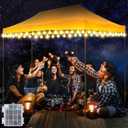 1 Pack Canopy Tent Lights, 59ft 120LEDs Canopy Lights Outdoor Battery Powered with 8 Modes, Bright Camping Canopy String Lights for 10' x 20' Pop Up Canopy Tent, Suitable for Tailgate Party