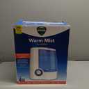 Vicks Warm Mist Humidifier Filter-Free 1-Gal Tank, Auto Shut-Off, Night Light, VapoPad and VapoSteam Compatible