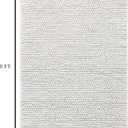 S & L Homes Wool Cotton Hand Woven Chunky Knit Popcorn Rug - Ivory Contemporary Area Rug for Living Room Bedroom (5' x 8' - Ivory)
