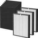 ProHEPA 9000 True HEPA Filters Replacement Compatible with VEVA ProHEPA 9000 Air Cleaner Purifier, 3 True HEPA Filters + 6 Activated Carbon Filters