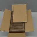 FARRAY 100 Pack 4x6 Inch Corrugated Cardboard Sheets, 1.8mm Thick Brown Kraft Cardboard Backing, Bulk Flat Cardboard Inserts Filler Pads for Packing, Shipping, Mailers, Crafts