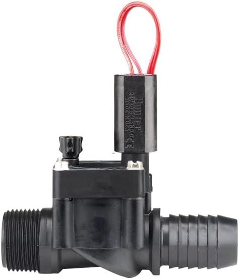 Hunter PGV 1" Sprinkler Valve, Screw-Top Irrigation Valve with 1" Male Thread Inlet and 1" Barb Outlet, No Flow Control, Leak-Free Design, Easy Install (PGV100MB)