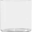 Acrylic Cylinder Vase, Thick Vase, Non-Breakable Plastic, Decorative Centerpiece for Home or Wedding, 5.9"x5.9" Short Round - Clear
