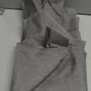 Simplebrand Grey Sheer Curtains 84 Inches Long, Light Filtering Rod Pocket Solid Color Window Sheer Curtain Panels, Elegant Curtains & Drapes for Living Room 2 Panels (Charcoal Grey, 2x42x84'')