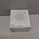 Gaiatop Mini Space Heater, Lightweight PTC Ceramic Fast Heating 500W Energy Efficient for Indoor Use, Overheating & 45 Tip-Over Protection, Portable Desk Electric Heaters for Office Home White