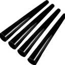 Vacuum Extension Tubes 4Pack, 1.25 Inch Diameter, 17.71 Inch Length - Black | Compatible with 1-1/4 Inch Hose Wet/Dry Vacuum Cleaners | Versatile Tool (Black, 4P 17.71 ")