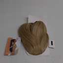 SEIKEA 28 Inch Clip in Ponytail Extension Wrap Around Long Straight Pony Tail Hair Synthetic Hairpiece for Women Color Blonde with Pale Gold Highlights