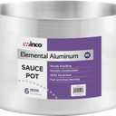Winco 6.0mm Aluminum Sauce Pot, 26-Quart