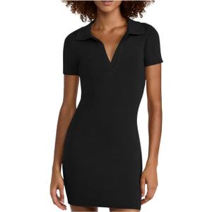 Summer Dress for Women Mini Dresses Sexy Ribbed Short Sleeve Bodycon Mini Dress A Line Beach Dresses XL