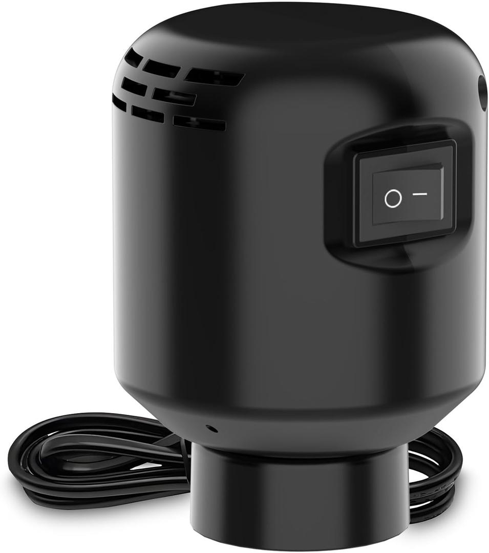Electric Pump for Vacuum Storage Bags, 55W 5000PA Portable Travel Vacuum Pump for Storage Bags (1, Black)