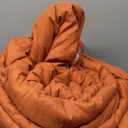 ROSGONIA Oversized King Comforter 128x120, 3pcs Super King Plus (1 Burnt Orange Comforter & 2 Pillowcases Lightweight Bedding Set Quilt (Terracotta)